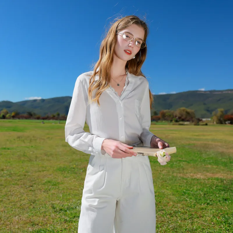 3COLOUR Shirt Women's Pearl White-3