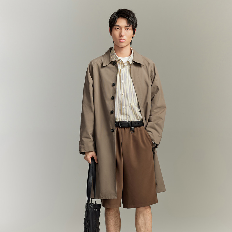 GXG Urban Commuter Series Trench Coats Men Coffee - POIZON