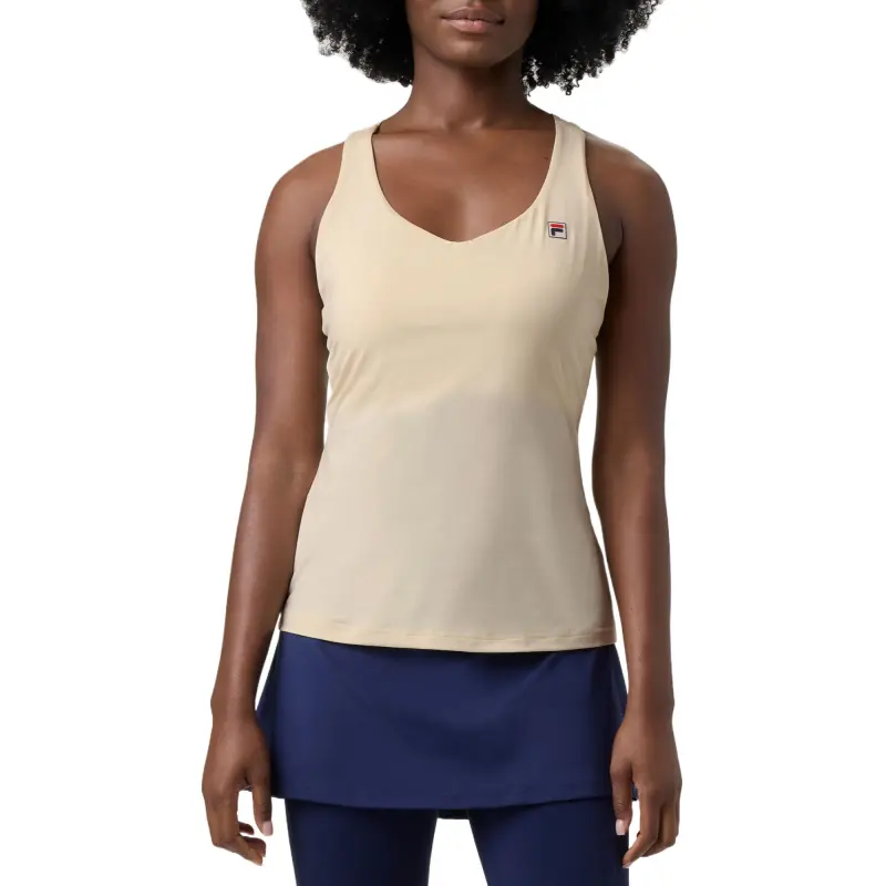 FILA Racerback Sport Vests Women's Ecru 926-1