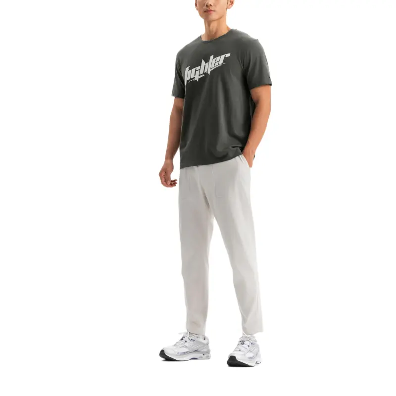 DECATHLON DOMYOS Sports Pants Men's Light Chalk Gray-6