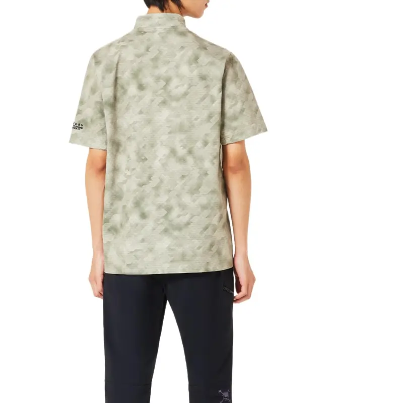 Oakley O SyncPackEllipseEmbMock T Shirt Men's Khaki Brown-4