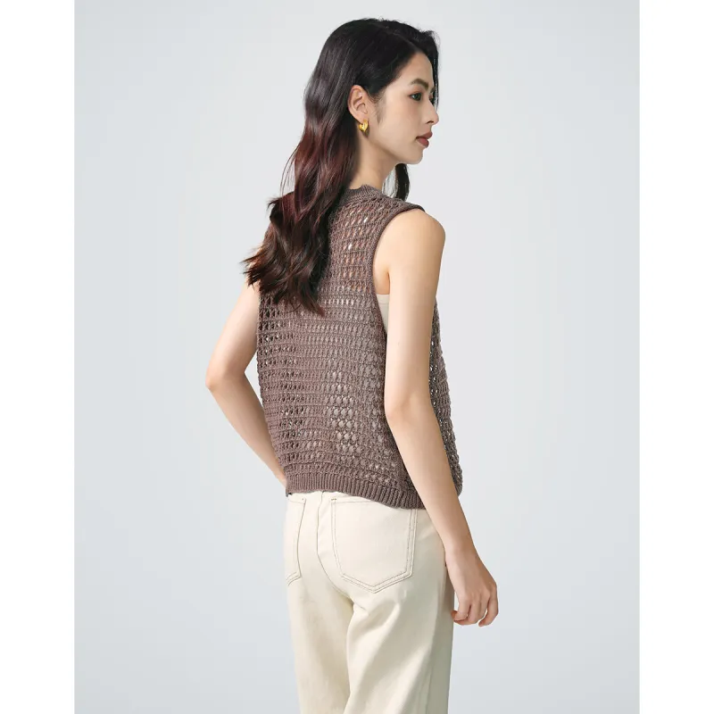 Love Elaine Tank Top Women's Coffee Camel-4
