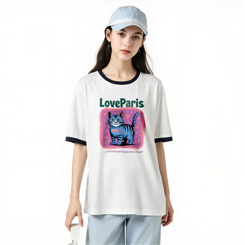 FAIRWHALE Drop Shoulder Sleeve T Shirt Women's-2