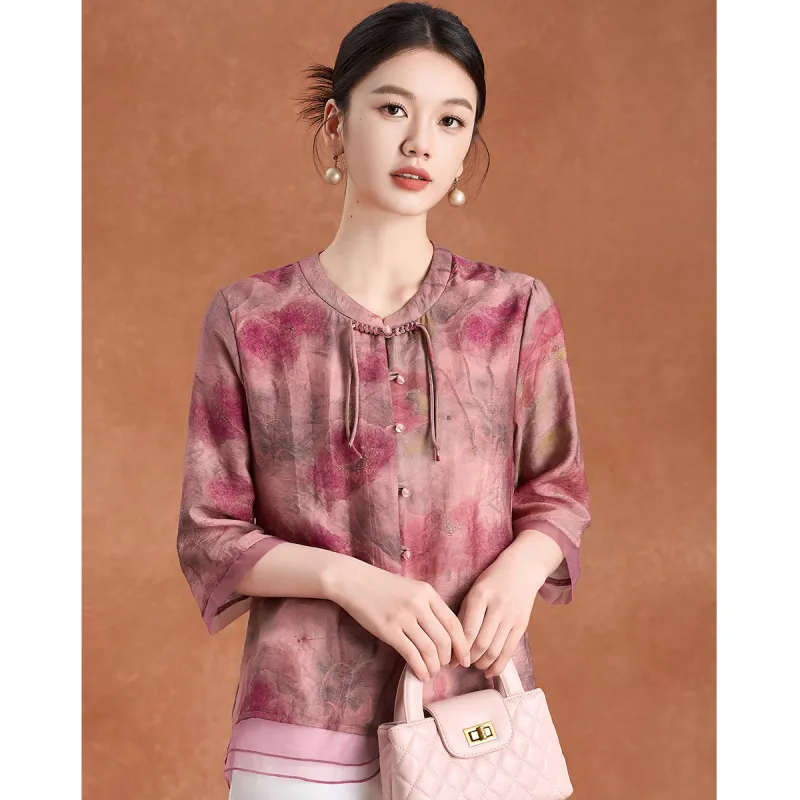 Mylan Shirts Women's Pink Tencel Not Included-2