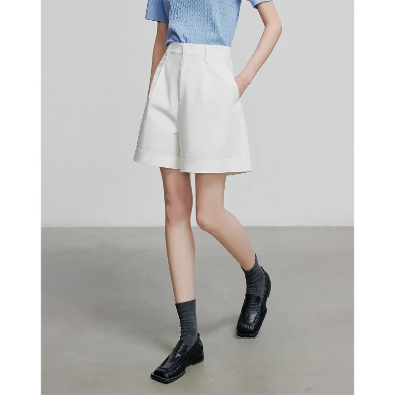 Initial Language Casual Shorts Women's-5