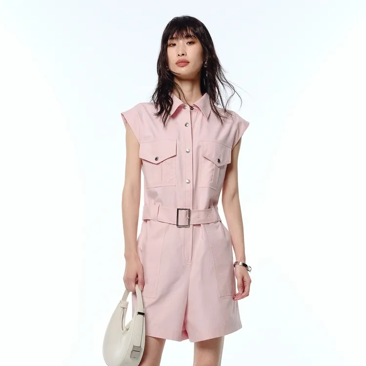 PEACEBIRD Sleeveless Dress Women's Pink-2