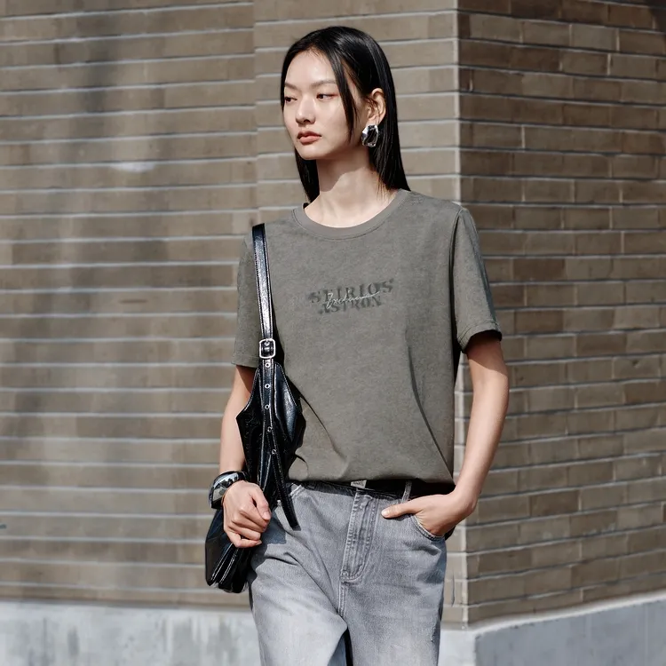 PEACEBIRD T Shirt Unisex Castle Rock Gray-3