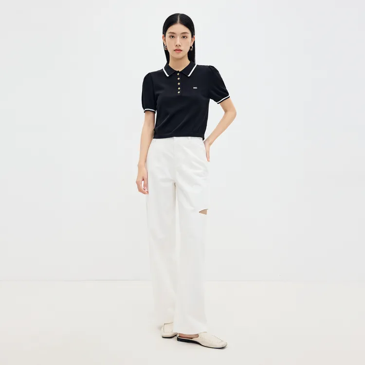 SHUIYUNJIAN Knitwear Women's Sapphire Black-4