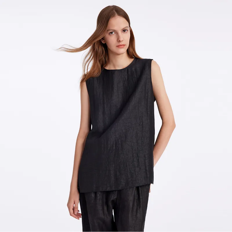 GOELIA Tank Tops Women's 00B Black-4