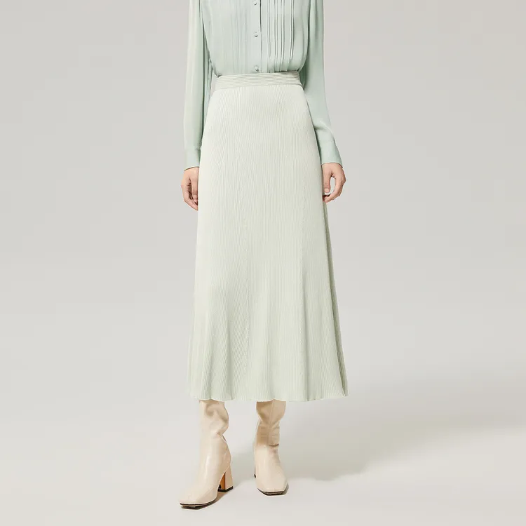 OVV Casual Long Skirts Women's Light Green A1-4