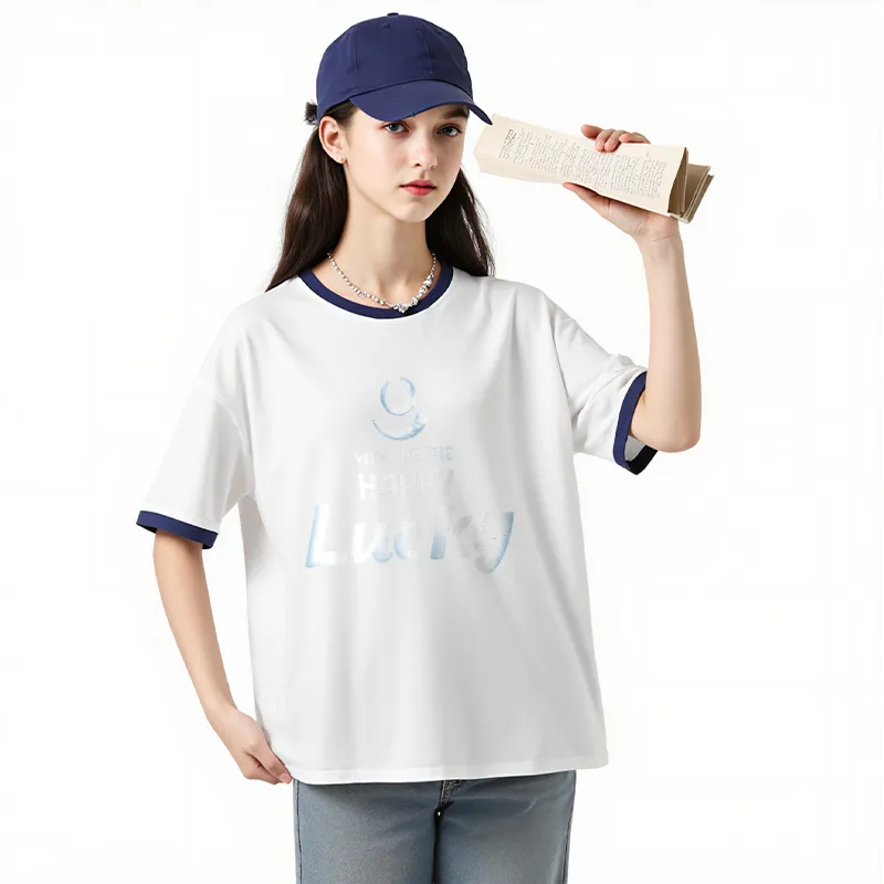 FAIRWHALE Drop Shoulder Sleeve T Shirt Women's-6