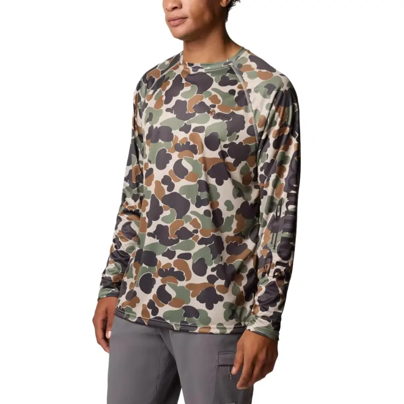 Columbia PFG Super Terminal Tackle T-Shirt Men's Camouflage-2