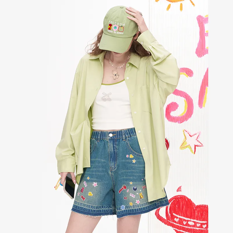 ELF SACK Denim Shorts Women's-5