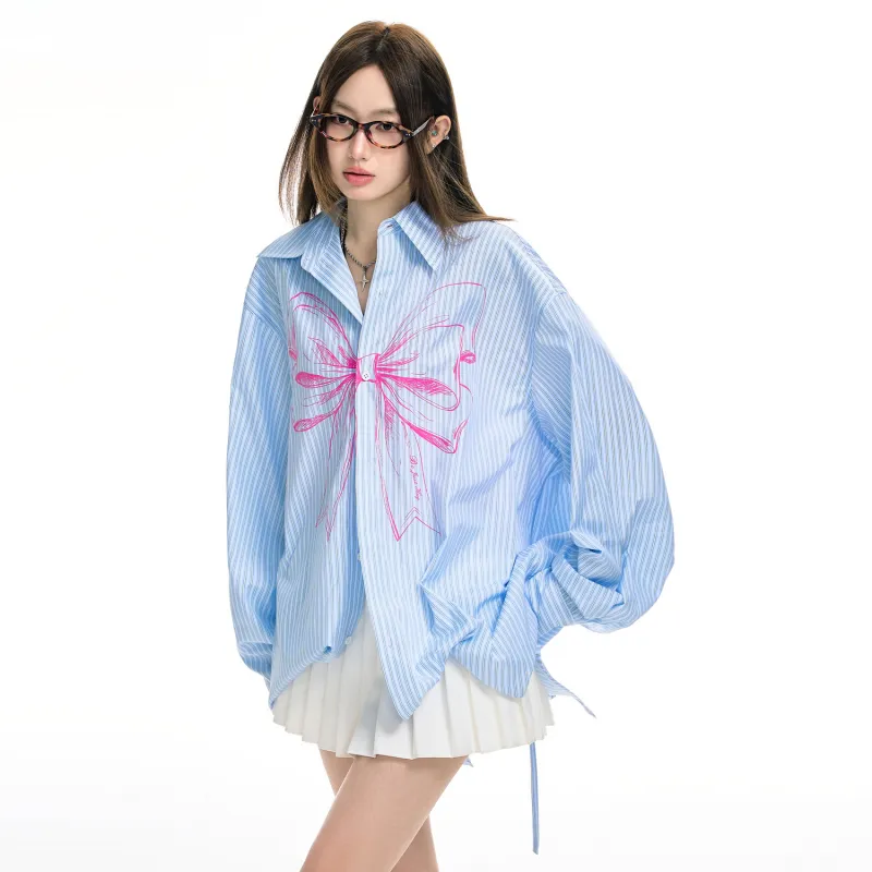 BJHG Shirt Women's Sunny Mountain Blue-4