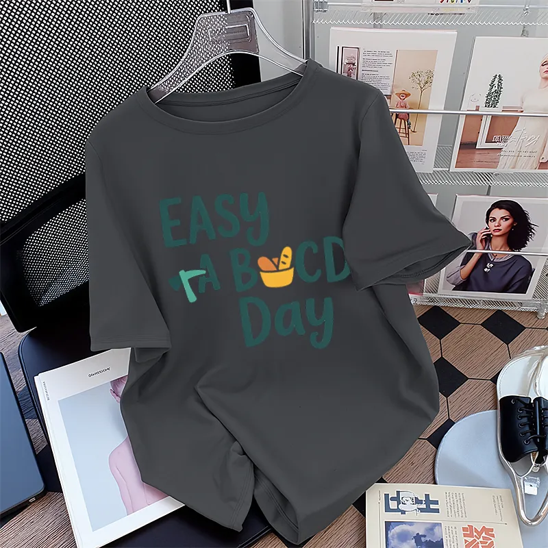 FAIRWHALE Drop Shoulder Sleeve T Shirt Women's-14