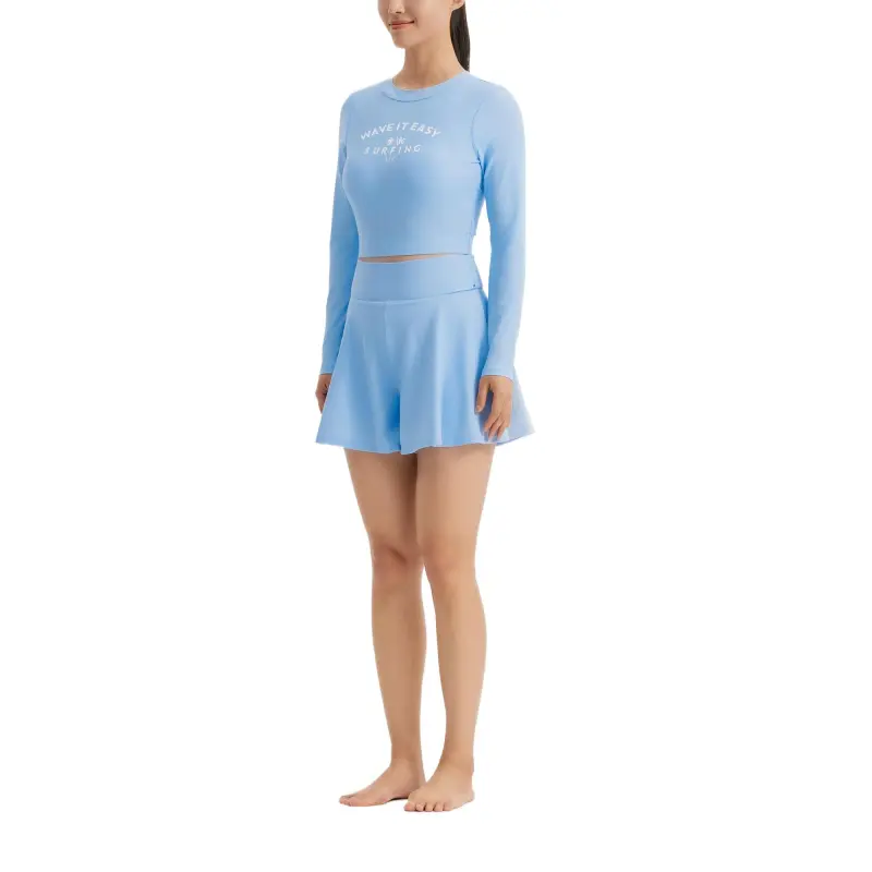DECATHLON Swimming Shorts Women's Baltic Sea Blue-4