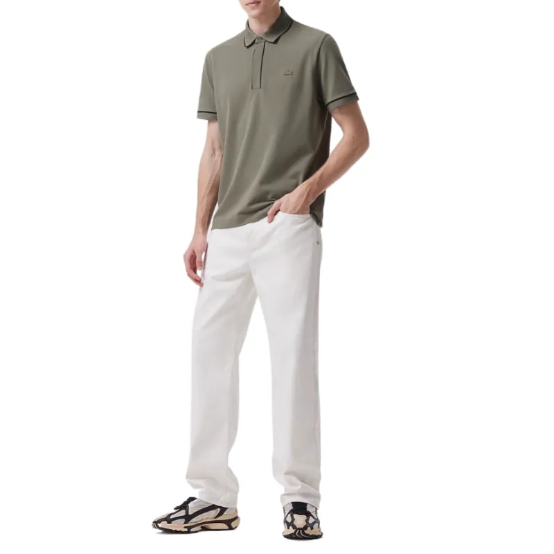 LACOSTE SS24 Polo Shirt Men's Army Green-4