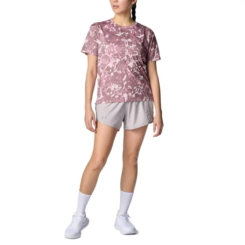 Under Armour Tech Drop Shoulder Sleeve T Shirt Women's Pink-1