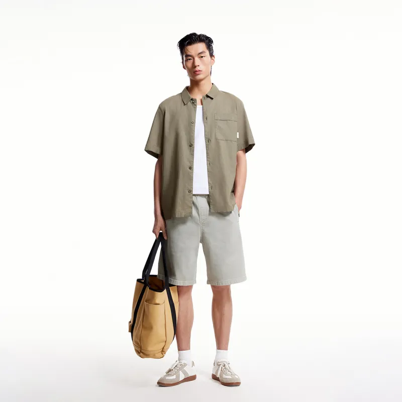 JACK&JONES Denim Shorts Men E13 Light Sand-3