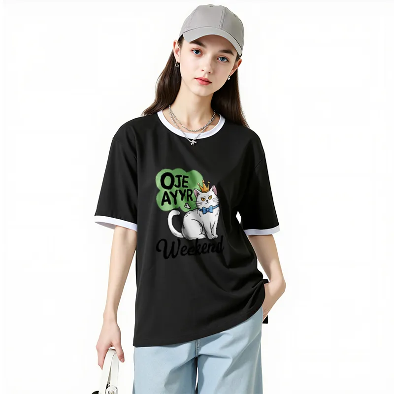 FAIRWHALE Drop Shoulder Sleeve T Shirt Women's-18