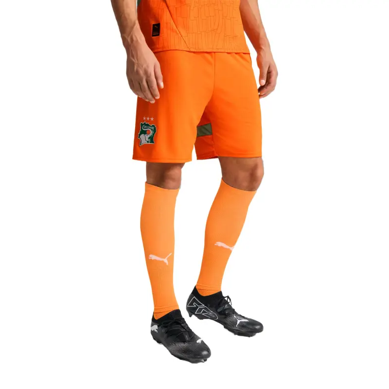 PUMA Ivory Coast Casual Shorts Men's Orange-2
