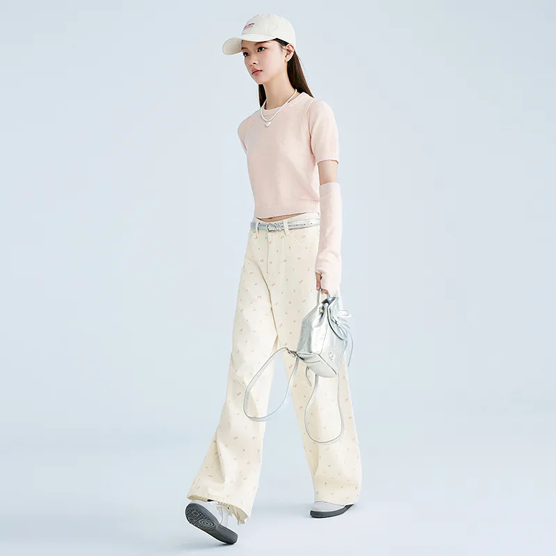 LEDIN Jeans Women's Mist White-3
