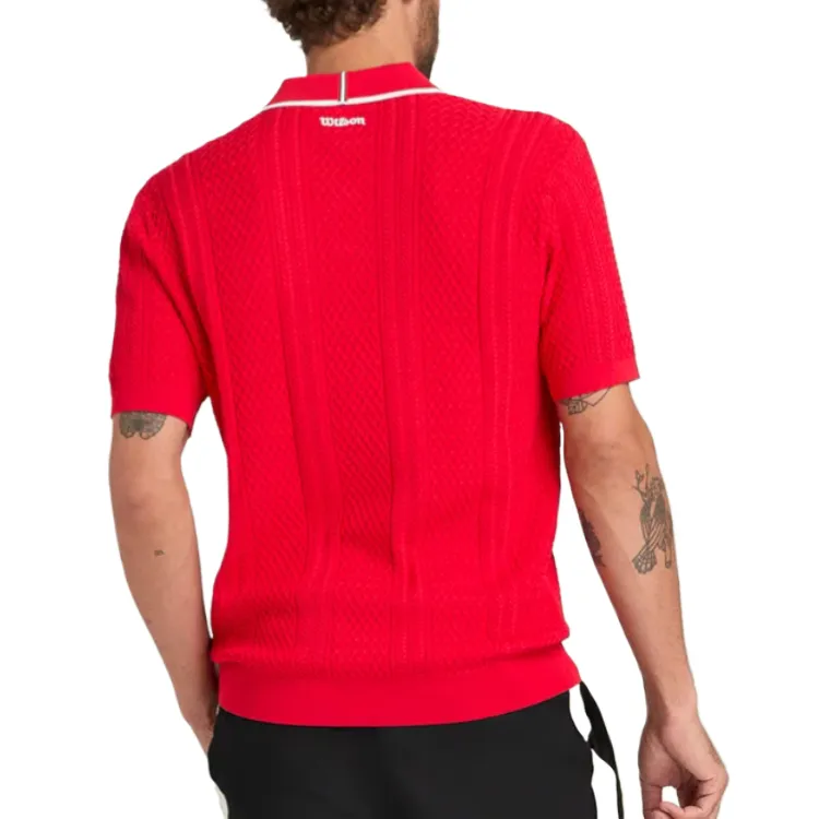 Wilson Biltmore Polo Shirt Men's Red-2
