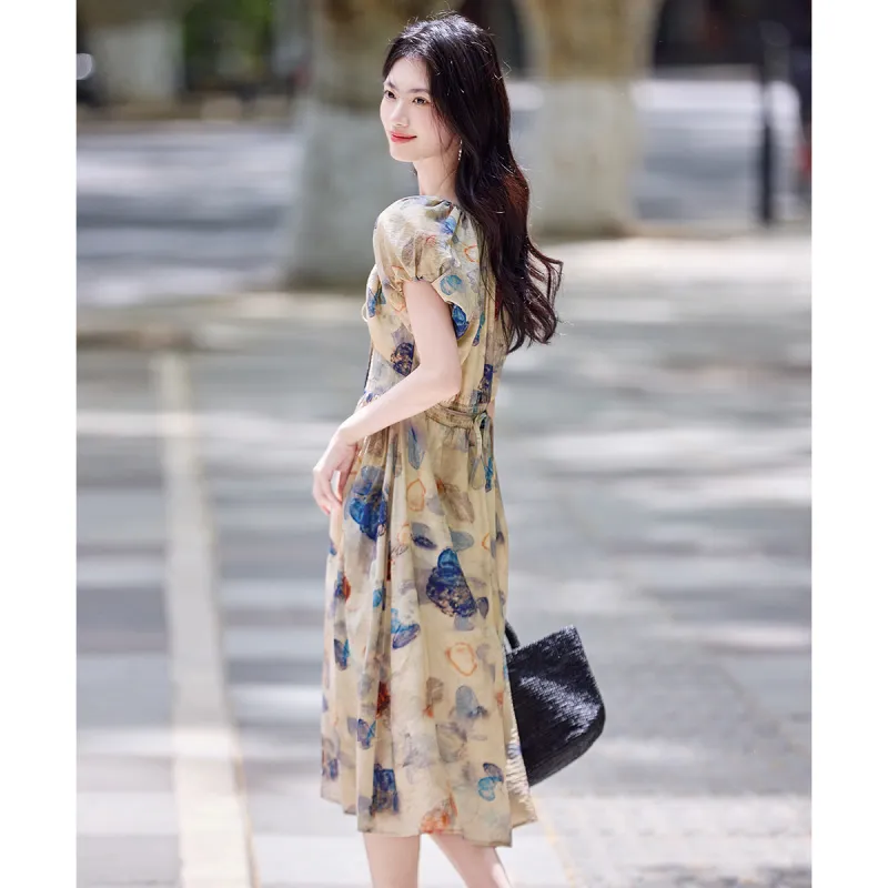 Still Quiet Short Sleeved Dress Women's-3