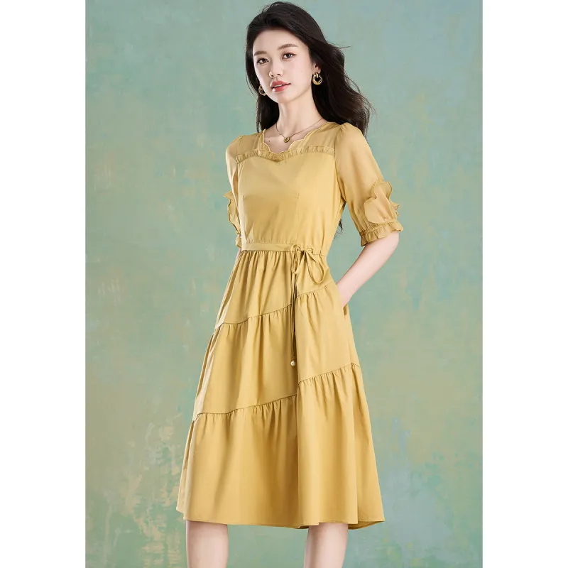 Mylan Summer Short Sleeved Dress Women's-4