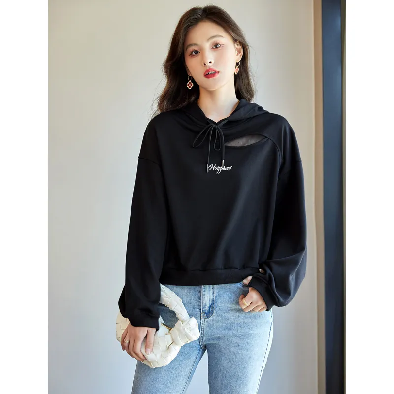 Like The Age Of Water Sweatshirt Women's Black-3