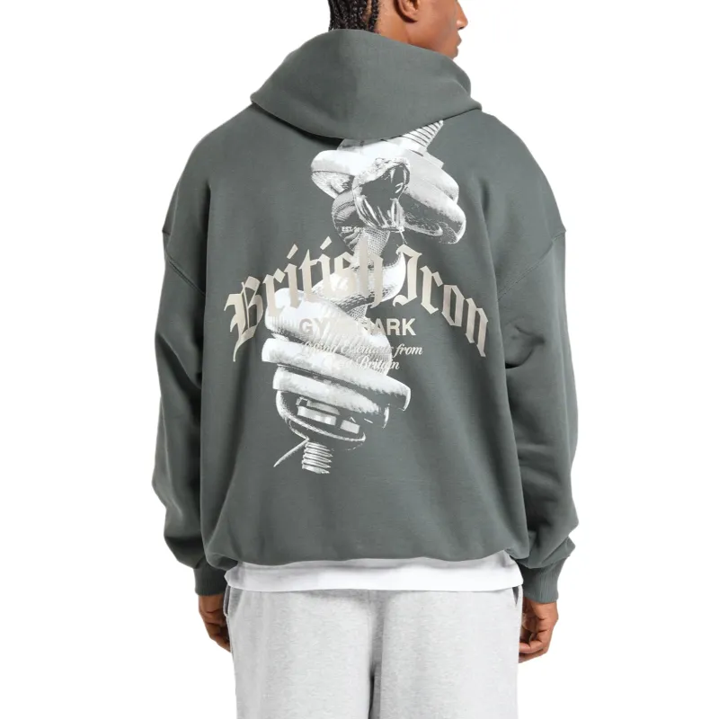 GYMSHARK British Iron Hoodie Sweatshirt Men's-4