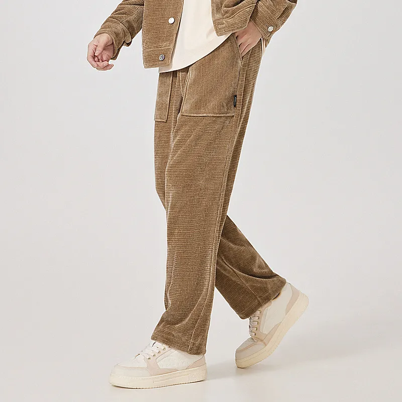 Cabbeen Knitted Sports Pants Men's-4