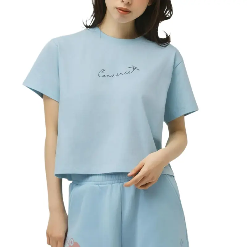 Converse T Shirt Women's Light Blue-2