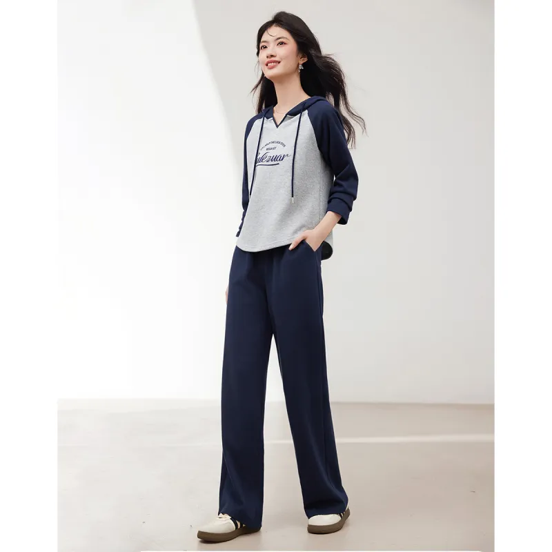 XINFEIYU Sweatshirt Set Women's Gray-1