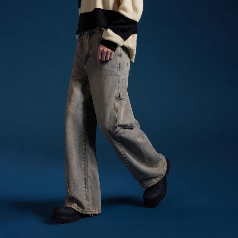 NO ONE ELSE Jeans Unisex Light Coffee-2
