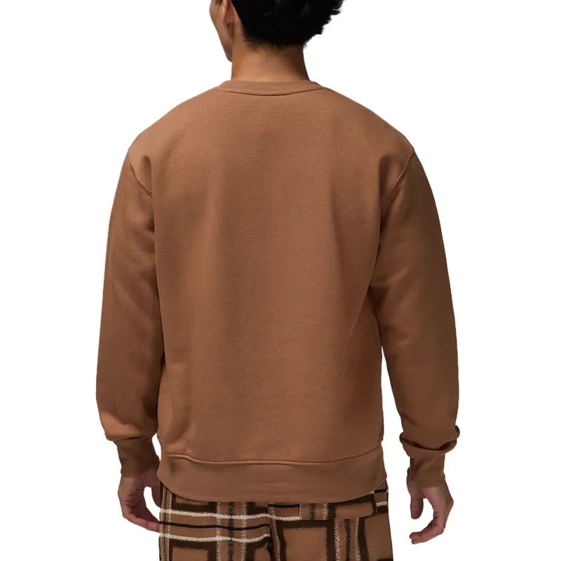 Jordan Essentials Fleece Crew Neck Sweatshirt Men's Brown-1