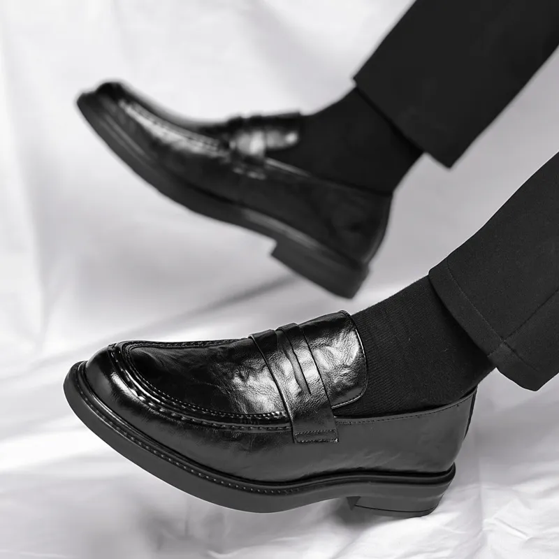 EGCHI Dress Shoes Men Low Top-5