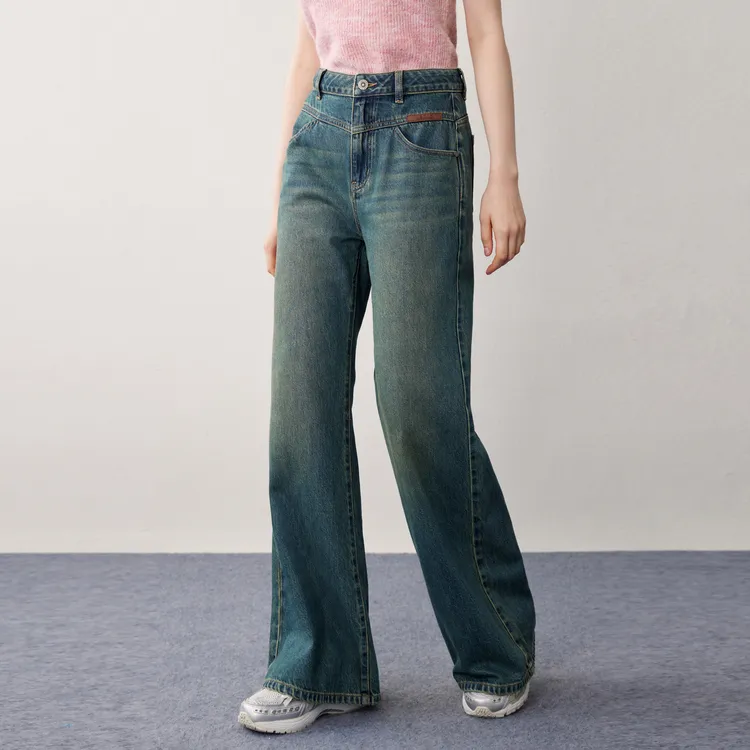 LEDIN Jeans Women's Denim Blue-3