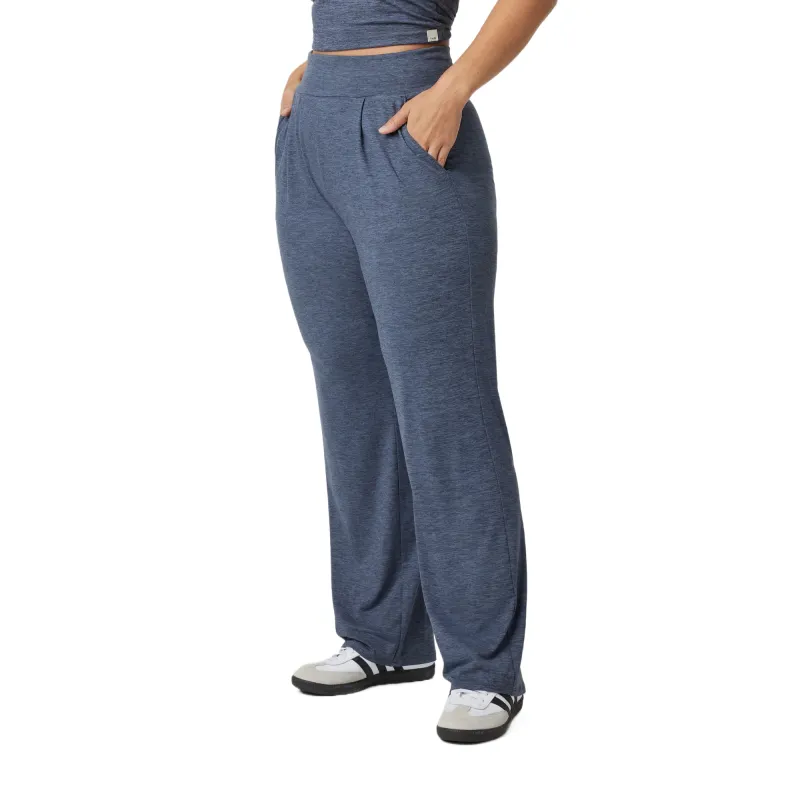 Vuori Casual Pants Women's Blue/AzureHeather-2