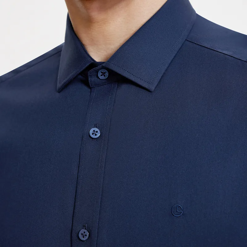 GOLDLION Shirts Men Navy Blue 95-4
