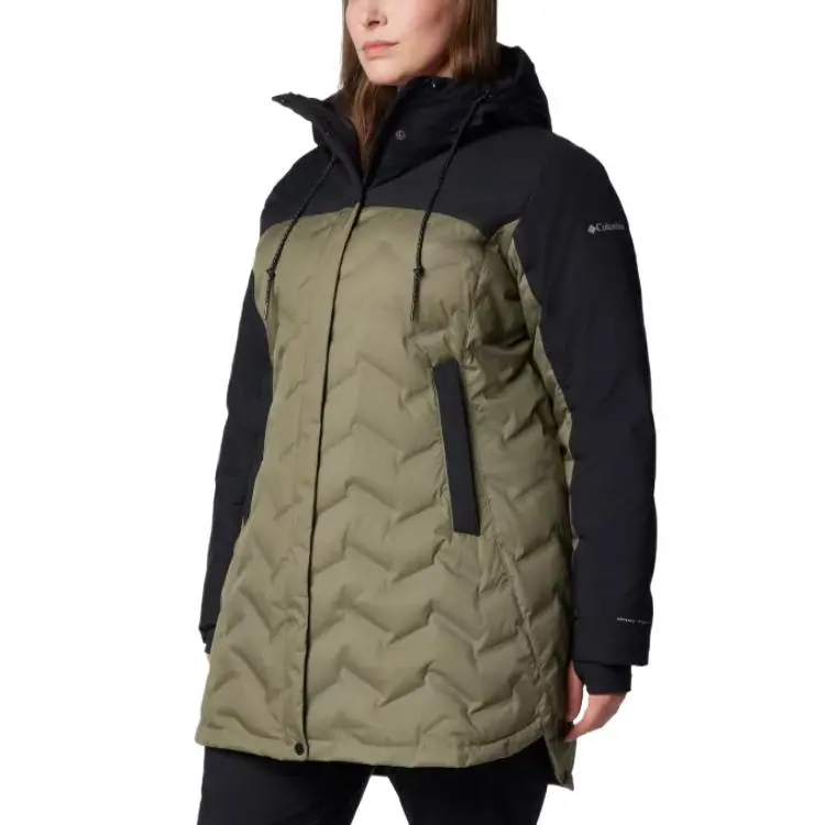 Columbia Mountain Croo Down Jacket Women's Stone Green-2