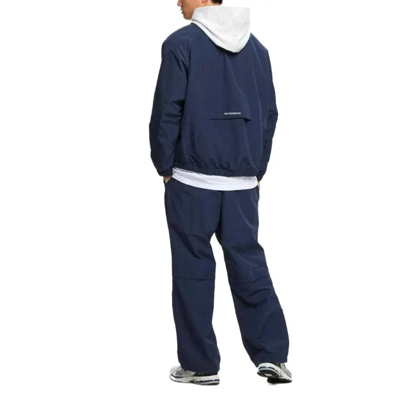 New Balance UNI ESS Heritage FW24 Jacket Unisex Marine Blue-1