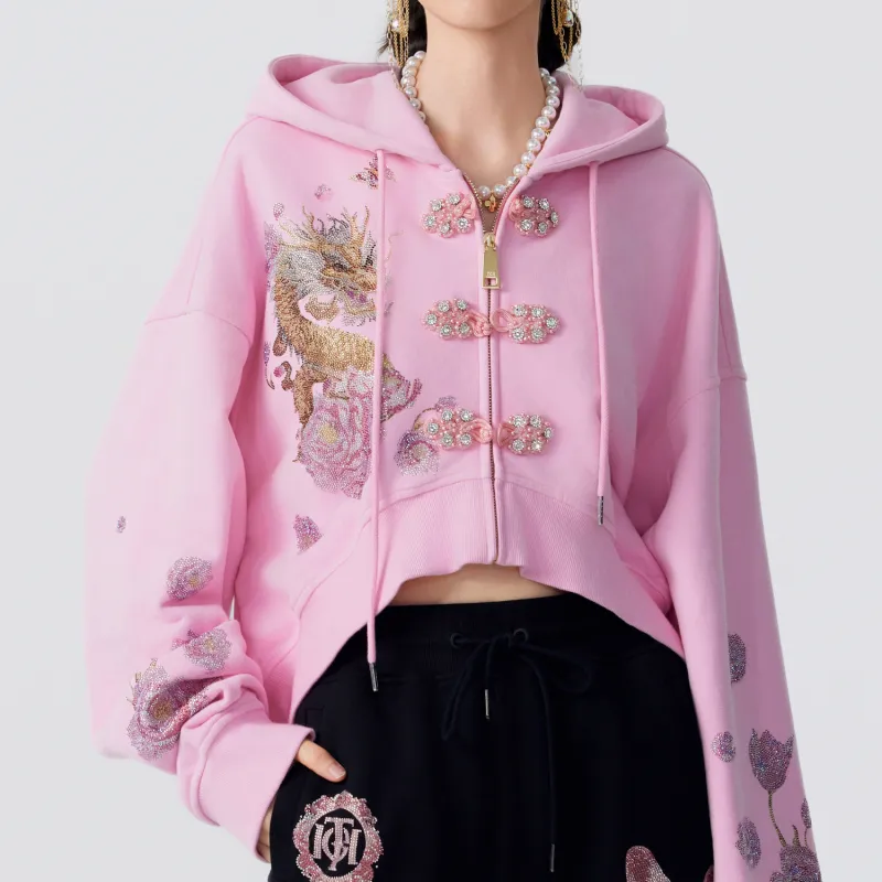 TCH Cropped Coats Women's Pink-3