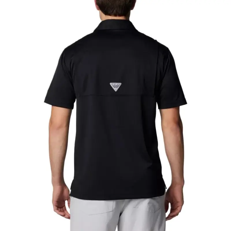 Columbia PFG Flycaster Polo Shirt Men's Black-1