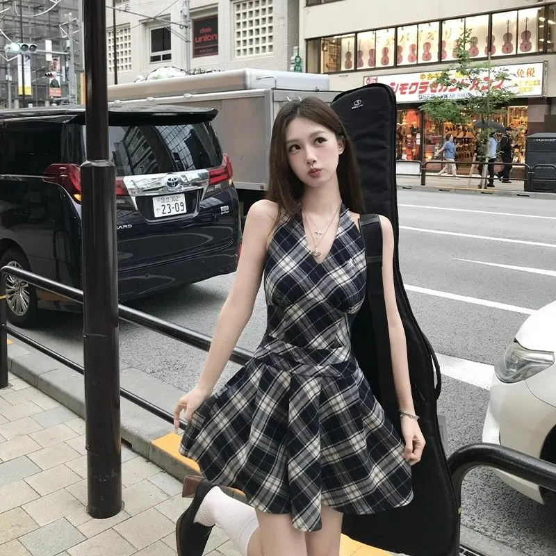 XIANSINIAO Sleeveless Dress Women's-3