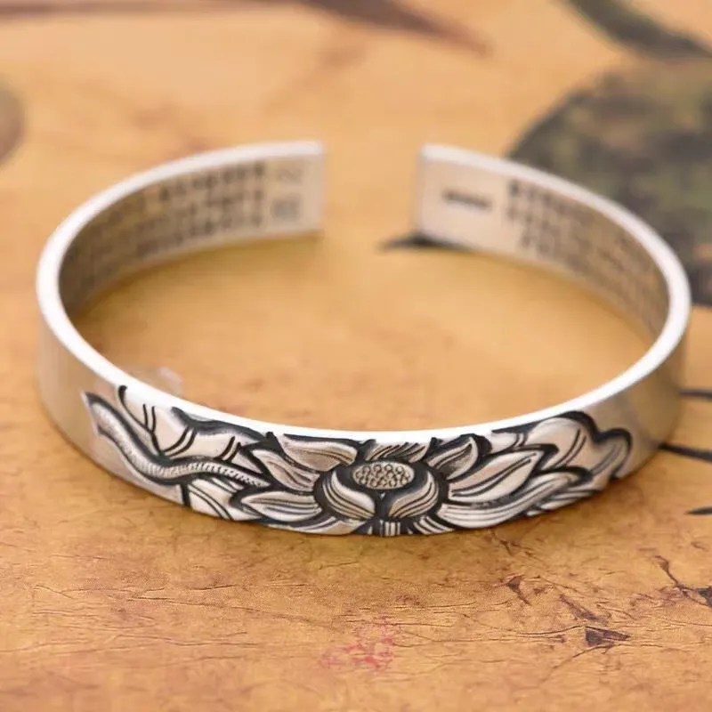 FUYUFU 999 Fine Silver Bangles Women's-3