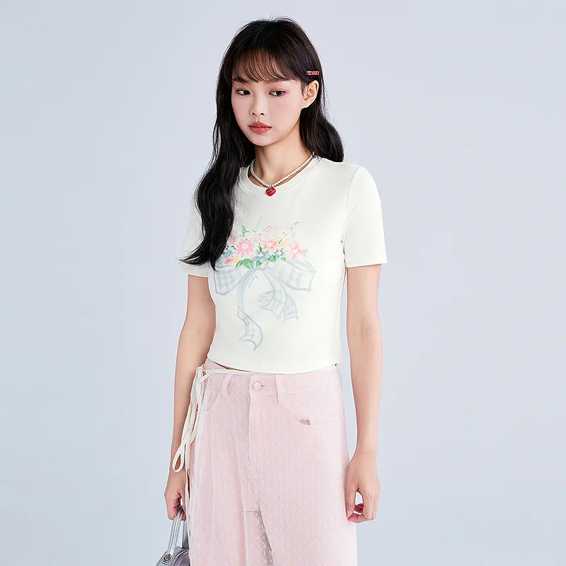 LEDIN T Shirts Women's White-1