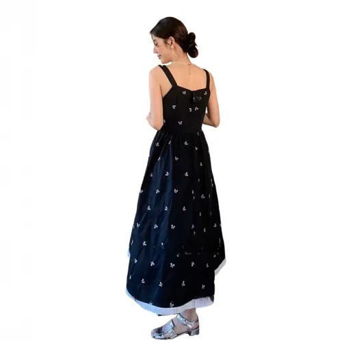 MTHE Slip Dresses Women's Black
