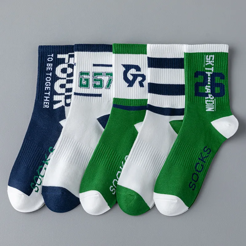 Gentle Welcome Basketball Socks Men's 5 Pack-1
