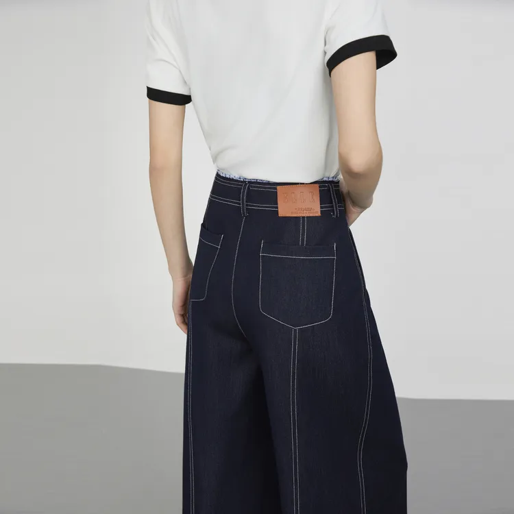 ELLE Jeans Women's Navy Blue-5